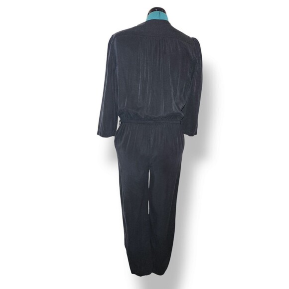YFB Young Fabulous Broke Bellows Jumpsuit 100% tencel Black size Large - Picture 7 of 7